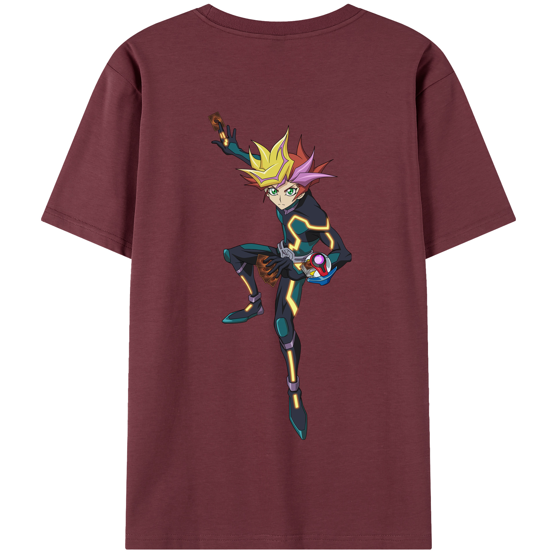 （画像用） 遊☆戯☆王 Yu-Gi-Oh! 綿100％半袖Tシャツ（背面プリント）